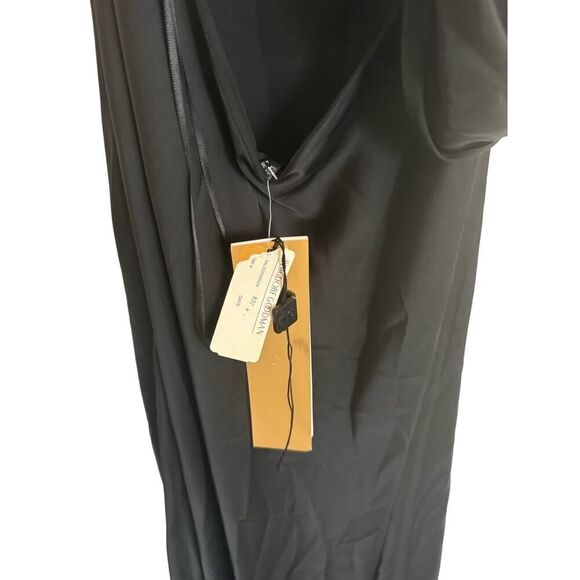 PatBo feather trim slip dress black US4 - Picture 12 of 13